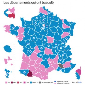 フランス統一選挙、与党社会党、大敗