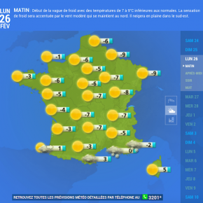 フランス、また寒波